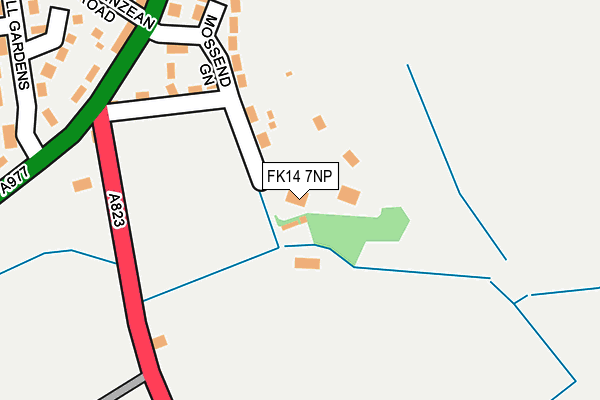 FK14 7NP map - OS OpenMap – Local (Ordnance Survey)