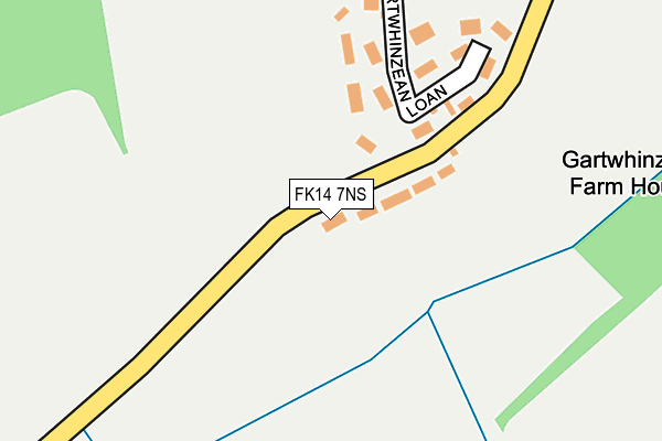 FK14 7NS map - OS OpenMap – Local (Ordnance Survey)