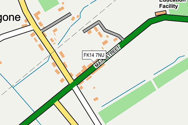 FK14 7NU map - OS OpenMap – Local (Ordnance Survey)