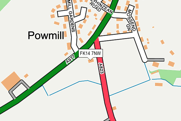 FK14 7NW map - OS OpenMap – Local (Ordnance Survey)