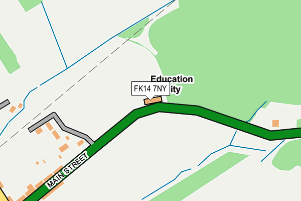 FK14 7NY map - OS OpenMap – Local (Ordnance Survey)