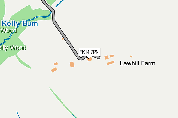 FK14 7PN map - OS OpenMap – Local (Ordnance Survey)
