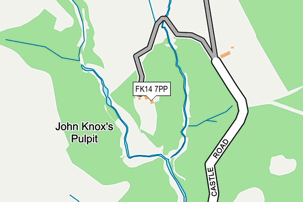 FK14 7PP map - OS OpenMap – Local (Ordnance Survey)