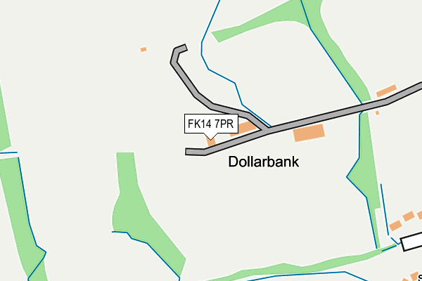 FK14 7PR map - OS OpenMap – Local (Ordnance Survey)