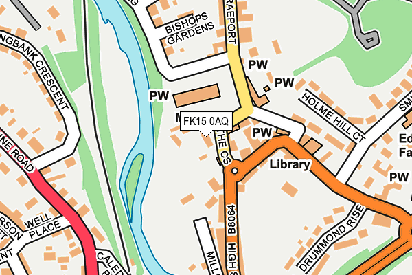 FK15 0AQ map - OS OpenMap – Local (Ordnance Survey)