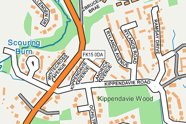 FK15 0DA map - OS OpenMap – Local (Ordnance Survey)