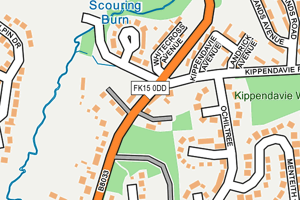 FK15 0DD map - OS OpenMap – Local (Ordnance Survey)