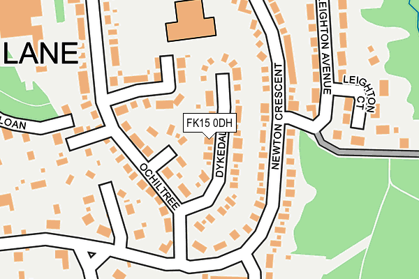 FK15 0DH map - OS OpenMap – Local (Ordnance Survey)