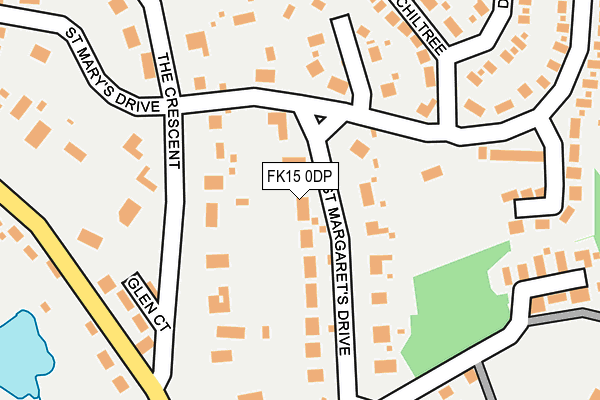FK15 0DP map - OS OpenMap – Local (Ordnance Survey)