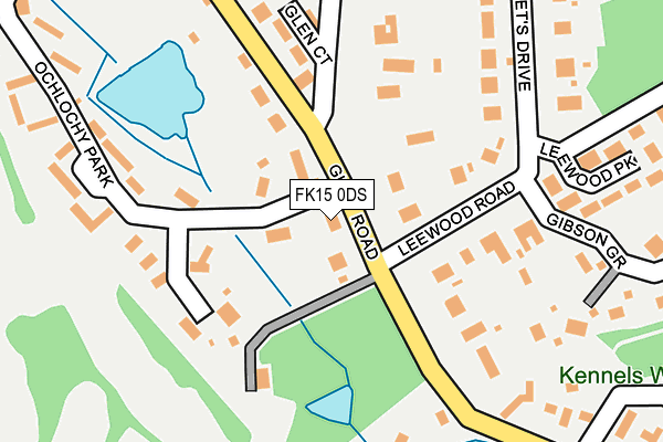 FK15 0DS map - OS OpenMap – Local (Ordnance Survey)