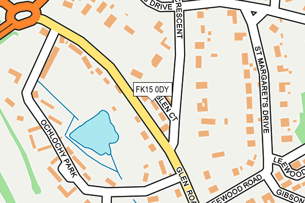 FK15 0DY map - OS OpenMap – Local (Ordnance Survey)