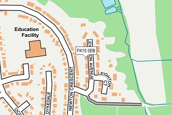 FK15 0EB map - OS OpenMap – Local (Ordnance Survey)