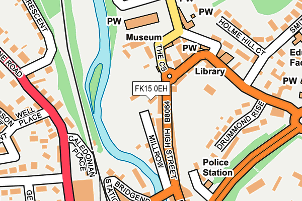 FK15 0EH map - OS OpenMap – Local (Ordnance Survey)
