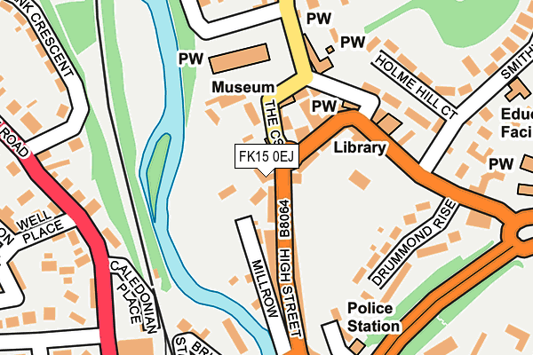 FK15 0EJ map - OS OpenMap – Local (Ordnance Survey)