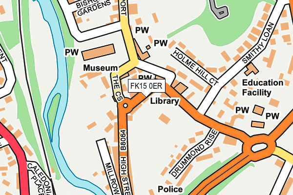 FK15 0ER map - OS OpenMap – Local (Ordnance Survey)