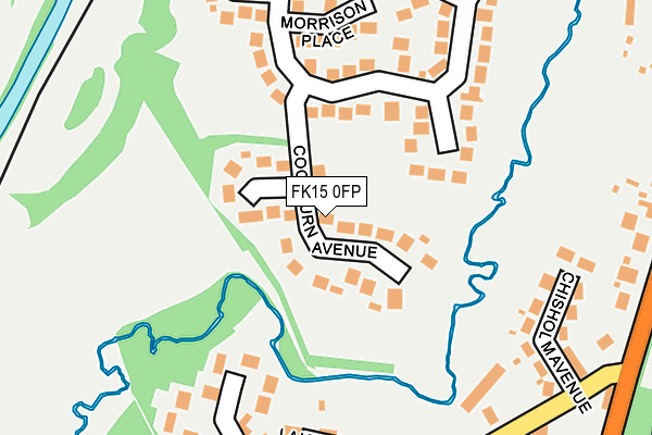 FK15 0FP map - OS OpenMap – Local (Ordnance Survey)