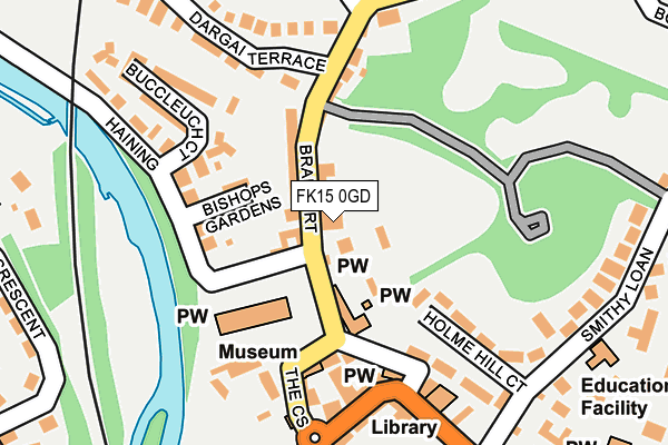 FK15 0GD map - OS OpenMap – Local (Ordnance Survey)