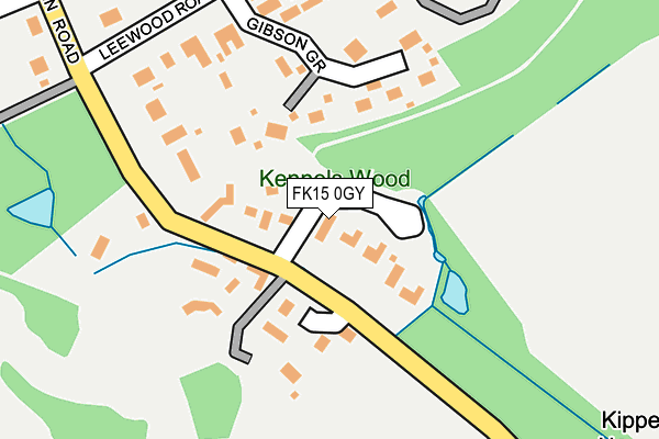 FK15 0GY map - OS OpenMap – Local (Ordnance Survey)