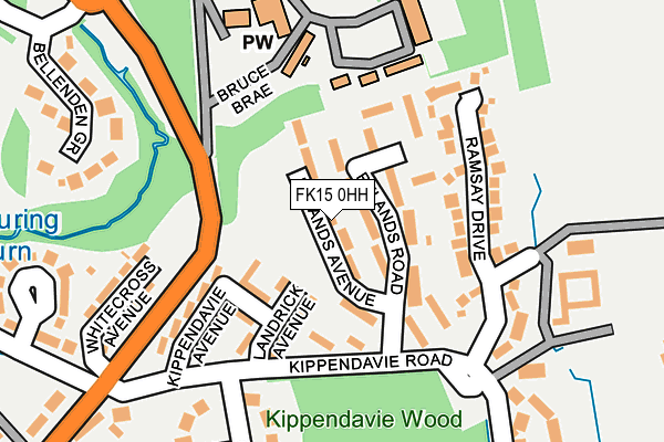 FK15 0HH map - OS OpenMap – Local (Ordnance Survey)