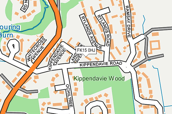 FK15 0HJ map - OS OpenMap – Local (Ordnance Survey)