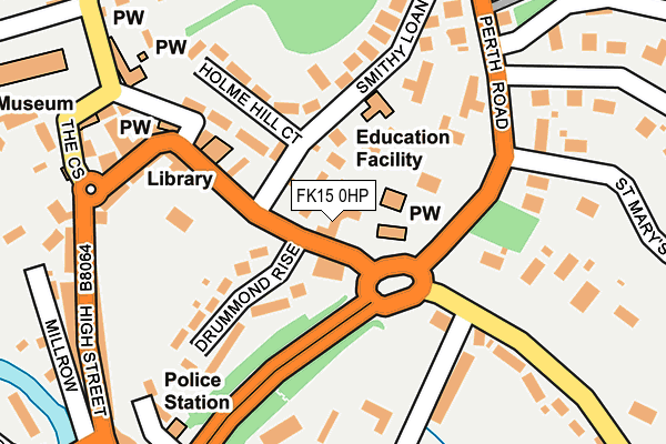 FK15 0HP map - OS OpenMap – Local (Ordnance Survey)