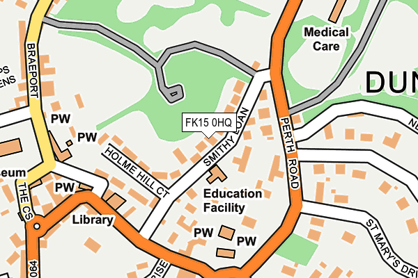 FK15 0HQ map - OS OpenMap – Local (Ordnance Survey)