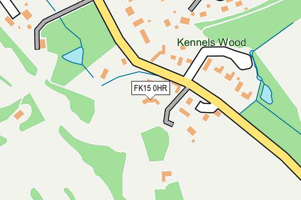 FK15 0HR map - OS OpenMap – Local (Ordnance Survey)