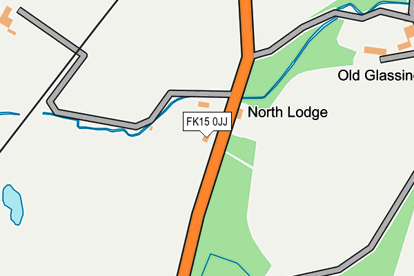 FK15 0JJ map - OS OpenMap – Local (Ordnance Survey)