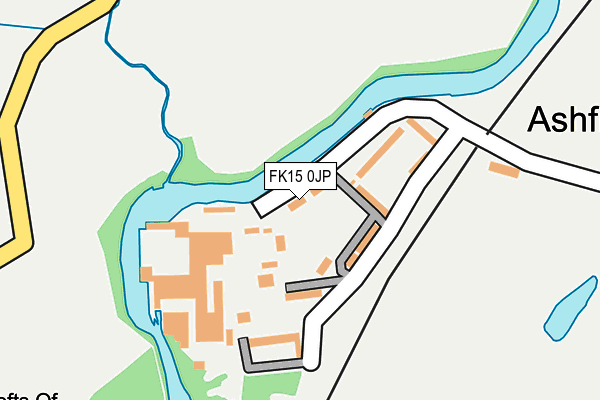 FK15 0JP map - OS OpenMap – Local (Ordnance Survey)