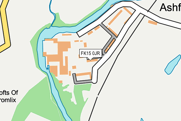 FK15 0JR map - OS OpenMap – Local (Ordnance Survey)