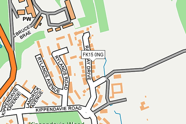 FK15 0NG map - OS OpenMap – Local (Ordnance Survey)