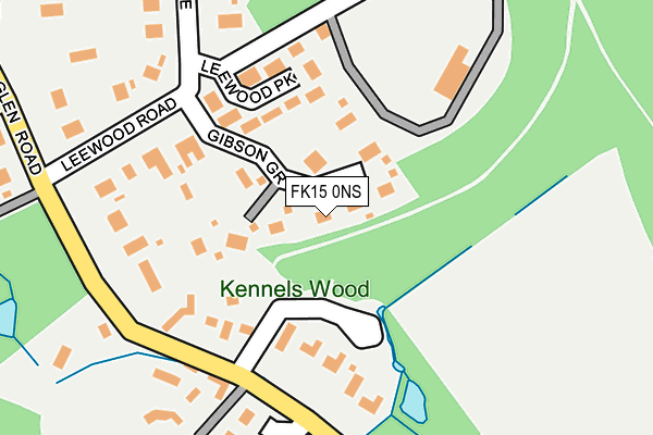 FK15 0NS map - OS OpenMap – Local (Ordnance Survey)