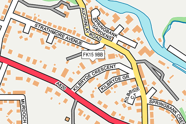 FK15 9BB map - OS OpenMap – Local (Ordnance Survey)
