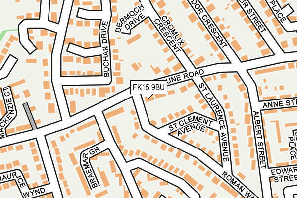 FK15 9BU map - OS OpenMap – Local (Ordnance Survey)