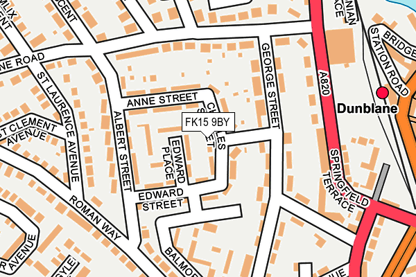 FK15 9BY map - OS OpenMap – Local (Ordnance Survey)