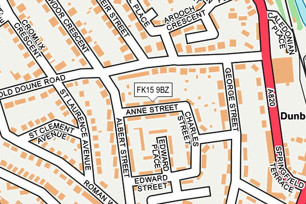 FK15 9BZ map - OS OpenMap – Local (Ordnance Survey)