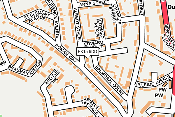 FK15 9DD map - OS OpenMap – Local (Ordnance Survey)