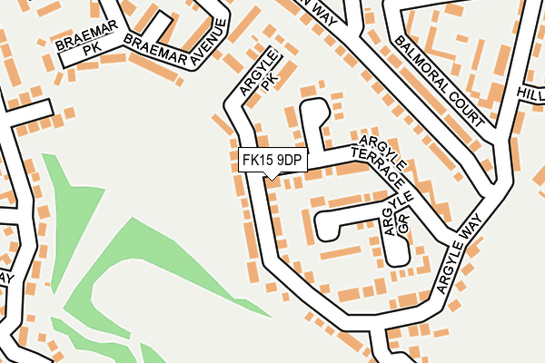 FK15 9DP map - OS OpenMap – Local (Ordnance Survey)