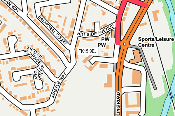 FK15 9EJ map - OS OpenMap – Local (Ordnance Survey)