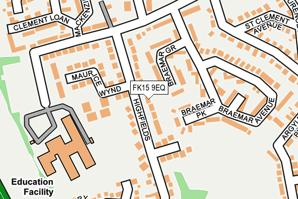 FK15 9EQ map - OS OpenMap – Local (Ordnance Survey)