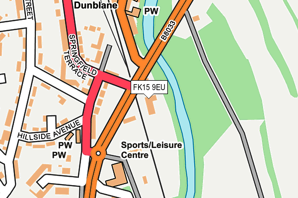 FK15 9EU map - OS OpenMap – Local (Ordnance Survey)