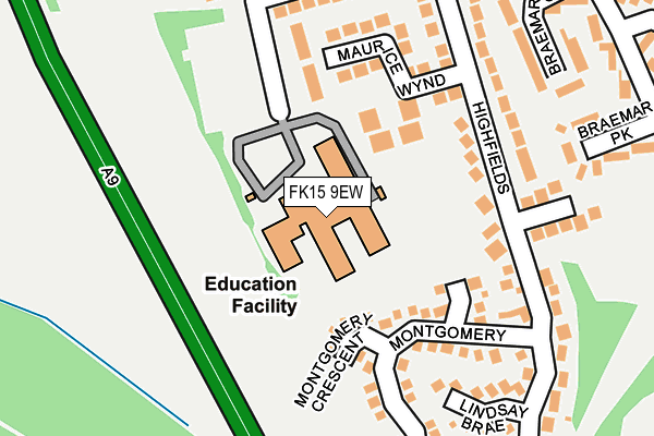 FK15 9EW map - OS OpenMap – Local (Ordnance Survey)