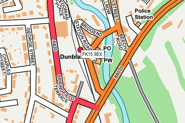 FK15 9EX map - OS OpenMap – Local (Ordnance Survey)