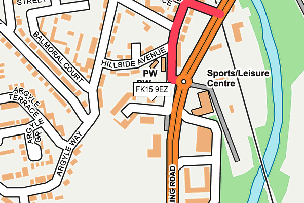 FK15 9EZ map - OS OpenMap – Local (Ordnance Survey)