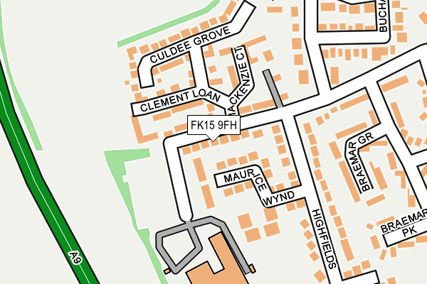 FK15 9FH map - OS OpenMap – Local (Ordnance Survey)