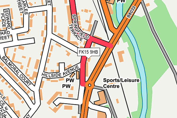 Map of RUMBLANE LTD at local scale