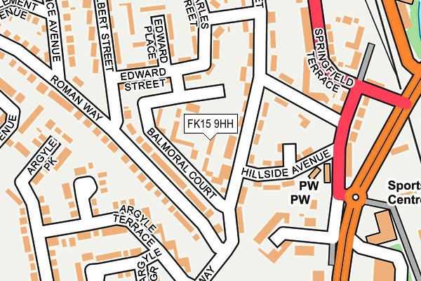 FK15 9HH map - OS OpenMap – Local (Ordnance Survey)