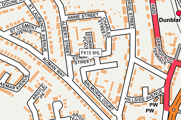 FK15 9HL map - OS OpenMap – Local (Ordnance Survey)