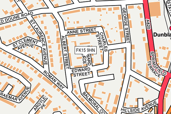 FK15 9HN map - OS OpenMap – Local (Ordnance Survey)