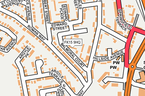 FK15 9HQ map - OS OpenMap – Local (Ordnance Survey)
